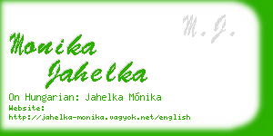 monika jahelka business card